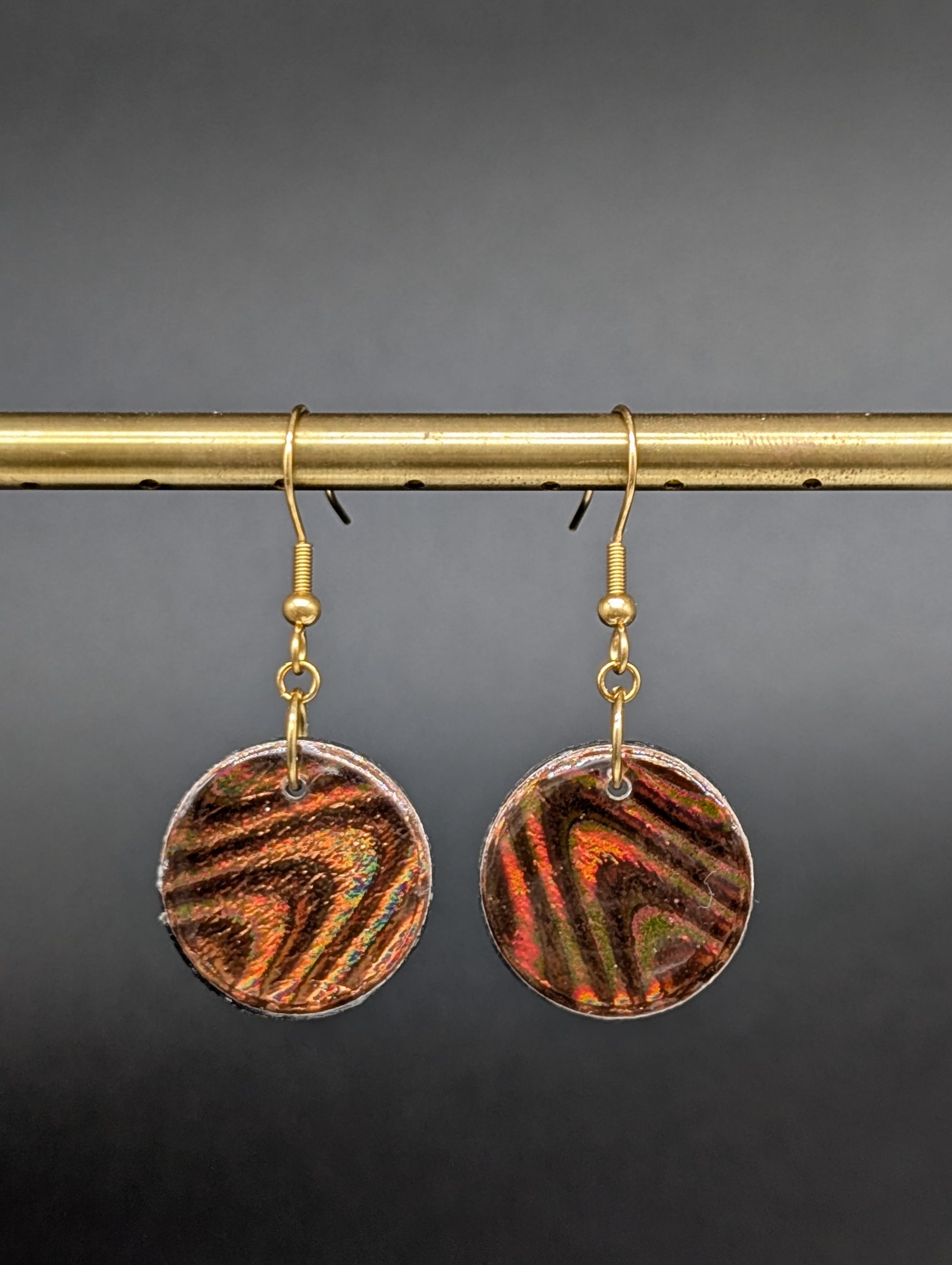 Boucles d'oreilles Livia - Chocolat astral