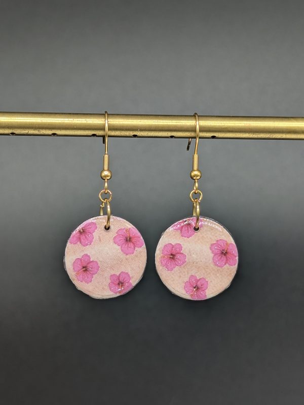 Boucles d'oreilles Livia - Hibiscus