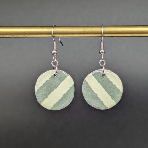 Boucles d'oreilles Livia - Lignes vertes