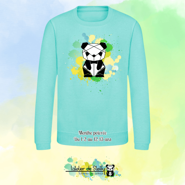Sweat col rond Lyzo - Panda de l'atelier – Image 17