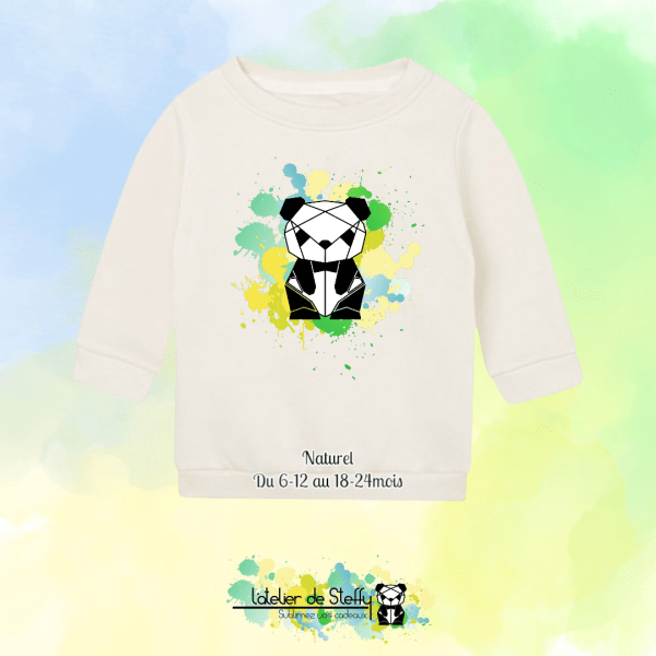 Sweat col rond Choupinou - Panda de l'atelier – Image 4