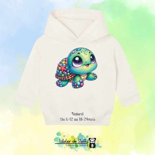 Sweat capuche Boudchou - Tortue mimi – Image 4