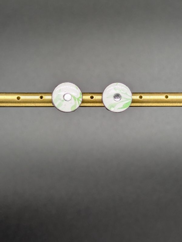 Boucles d'oreilles Néa - Feuillage vert (avec défaut)