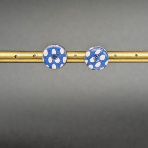 Boucles d'oreilles Néa - Marine à pois