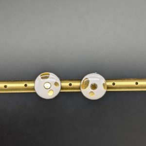 Boucles d'oreilles Néa - Pois dorés