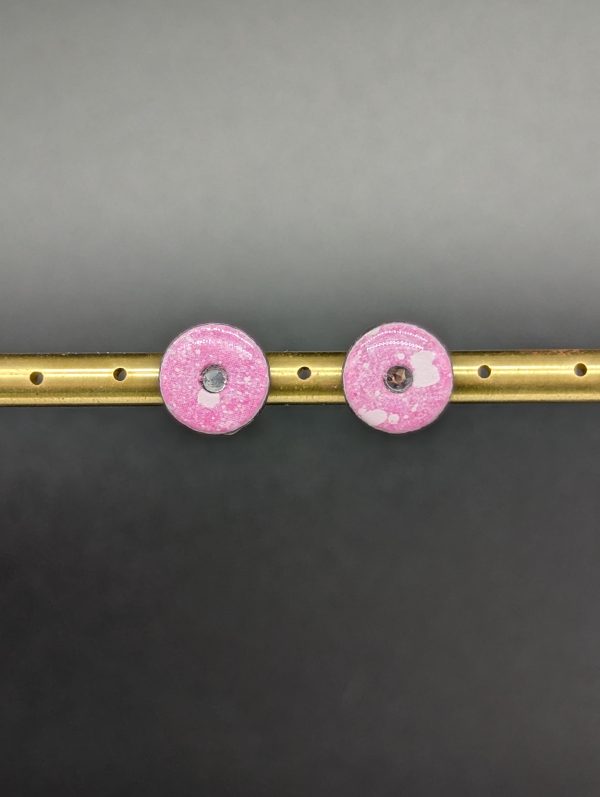 Boucles d'oreilles Néa - Rose enneigé