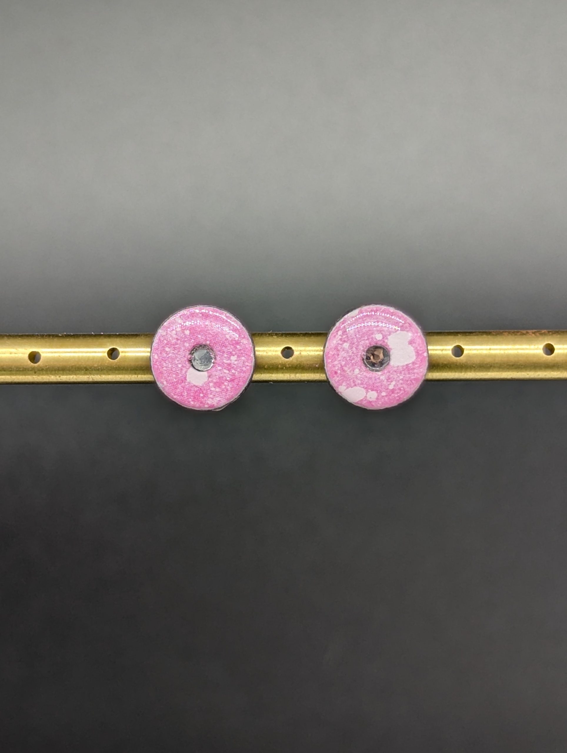 Boucles d'oreilles Néa - Rose enneigé