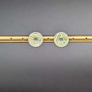 Boucles d'oreilles Néa - Vert argenté