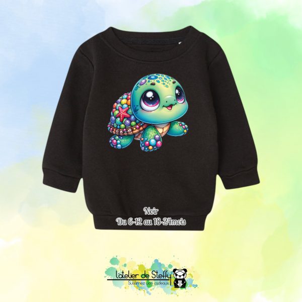 Sweat col rond Choupinou - Tortue mimi – Image 5