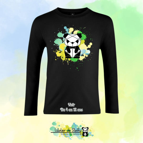 Tee shirt manches longues Ethan - Panda de l'atelier – Image 5