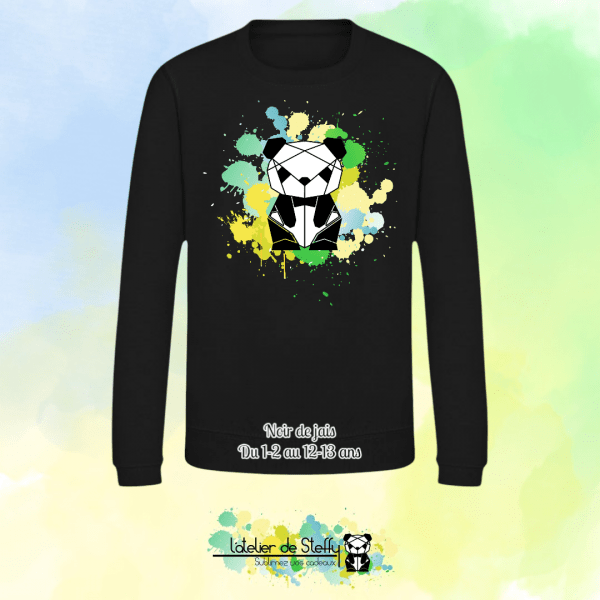Sweat col rond Lyzo - Panda de l'atelier – Image 19