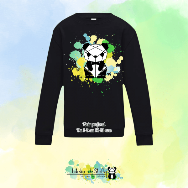 Sweat col rond Lyzo - Panda de l'atelier – Image 20
