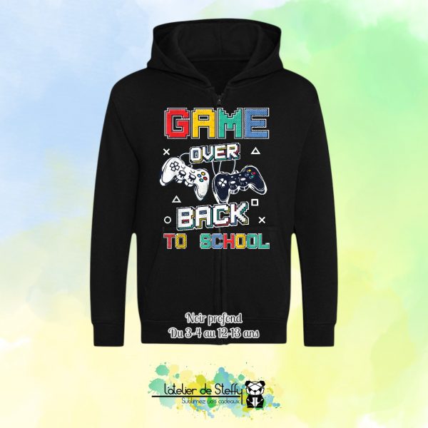 Veste sweat capuche Lou - Game over...Back to school – Image 12
