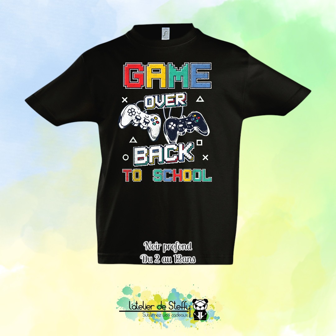 Tee shirt Max - Game over...Back to school – Image 8