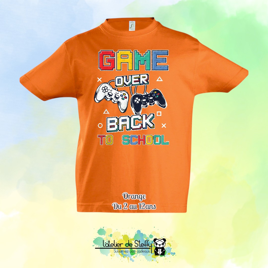 Tee shirt Max - Game over...Back to school – Image 9
