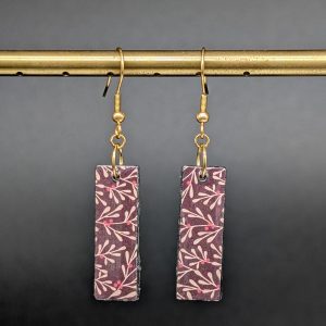 Boucles d'oreilles Paola - Jardin grenat