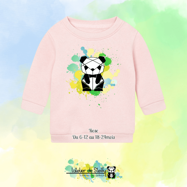 Sweat col rond Choupinou - Panda de l'atelier – Image 6