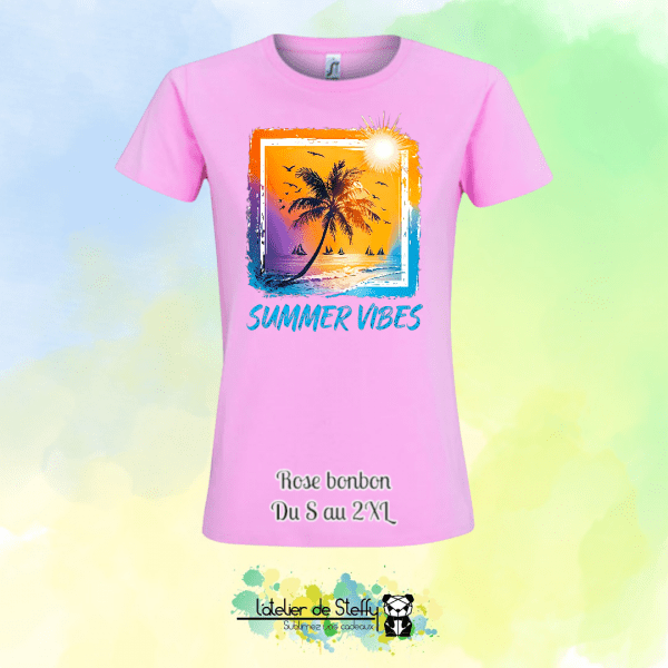 Tee shirt Steffy - Summer vibes – Image 23
