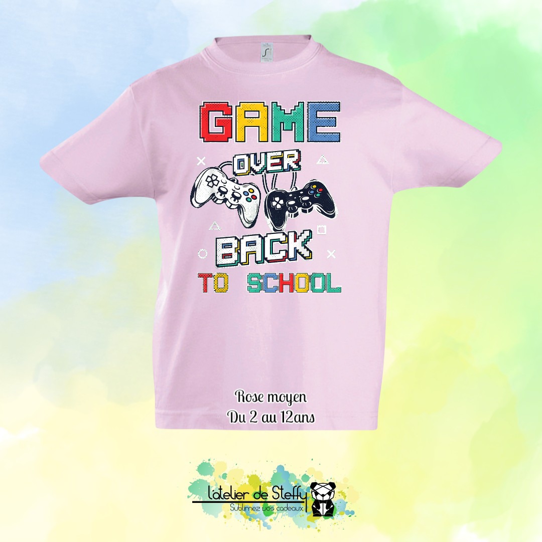 Tee shirt Max - Game over...Back to school – Image 10