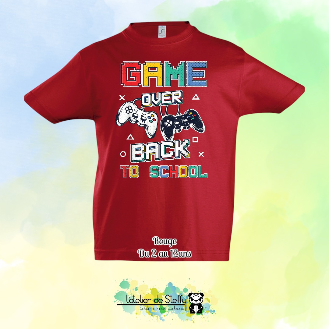 Tee shirt Max - Game over...Back to school – Image 11