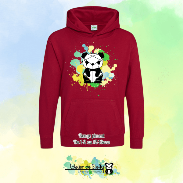 Sweat capuche Noah - Panda de l'atelier – Image 36