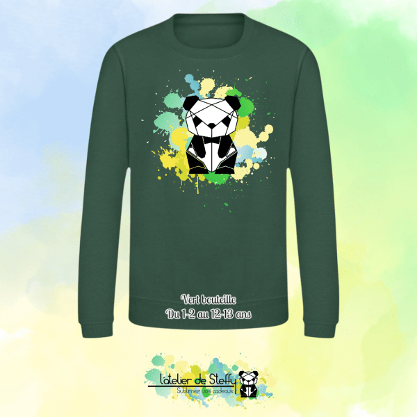 Sweat col rond Lyzo - Panda de l'atelier – Image 25