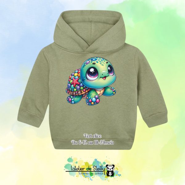 Sweat capuche Boudchou - Tortue mimi – Image 7