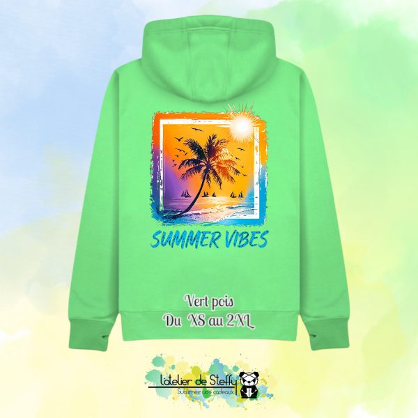Veste sweat capuche Cath - Summer vibes – Image 25