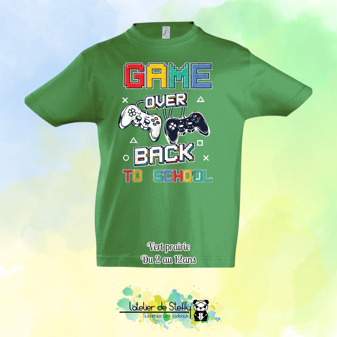 Tee shirt Max - Game over...Back to school – Image 12