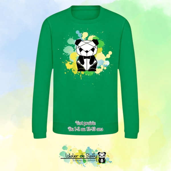 Sweat col rond Lyzo - Panda de l'atelier – Image 26
