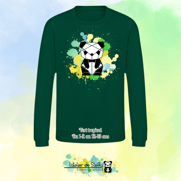 Sweat col rond Lyzo - Panda de l'atelier – Image 27