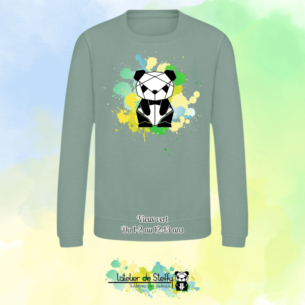 Sweat col rond Lyzo - Panda de l'atelier – Image 29