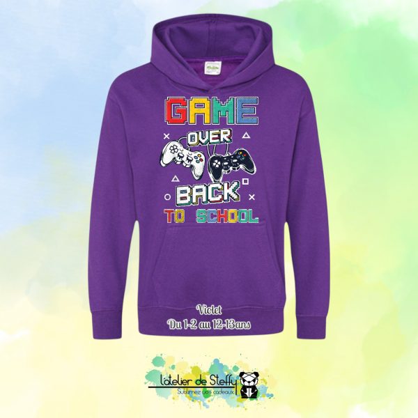 Sweat capuche Noah - Game over...Back to school – Image 45