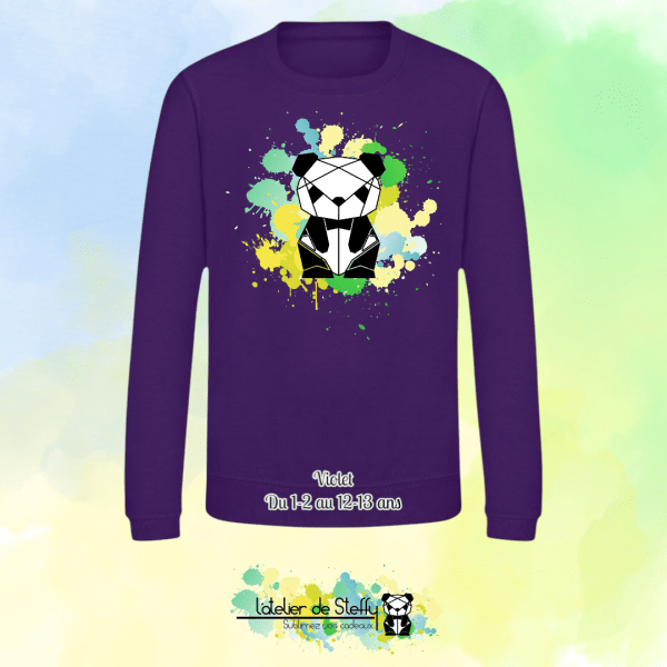 Sweat col rond Lyzo - Panda de l'atelier – Image 30
