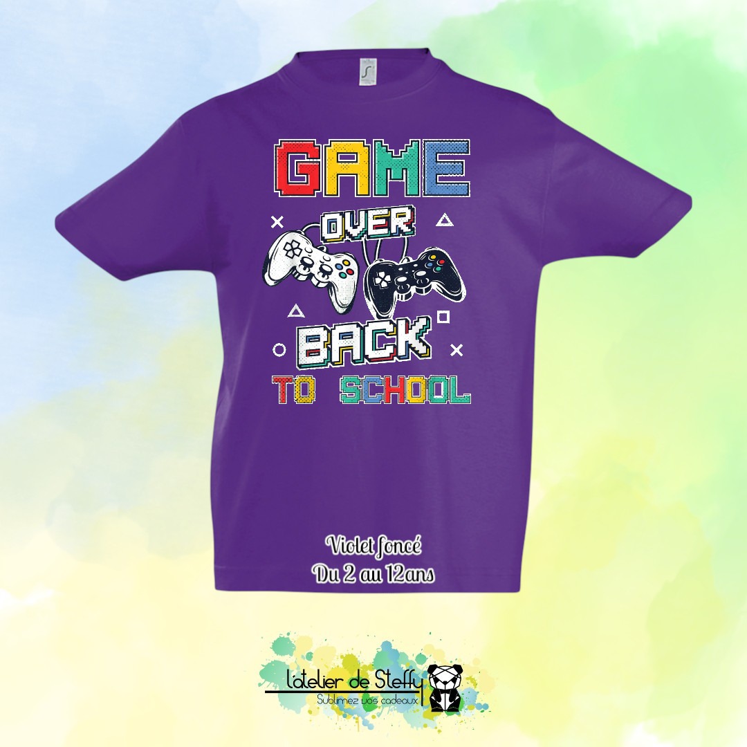 Tee shirt Max - Game over...Back to school – Image 13
