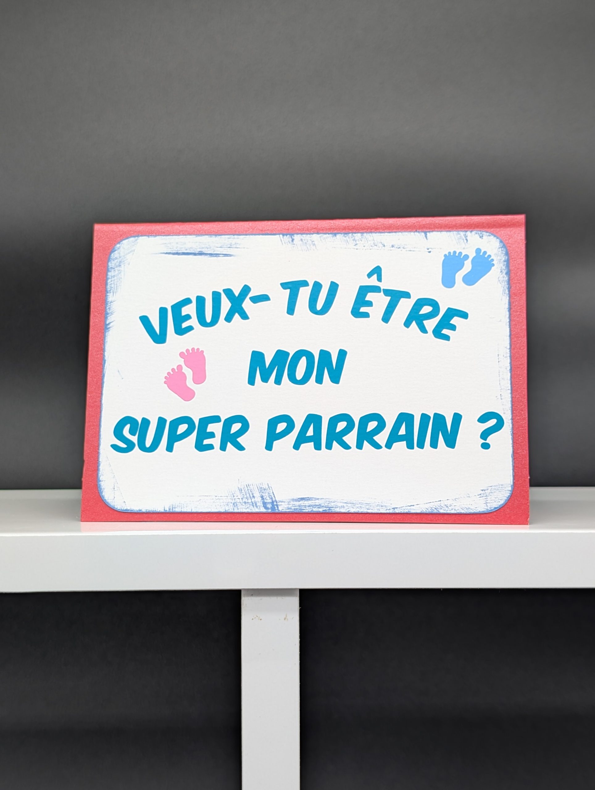 Carte 749 - Veux tu être mon super parrain ?