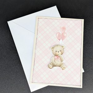 Carte 998 - Nounours rose