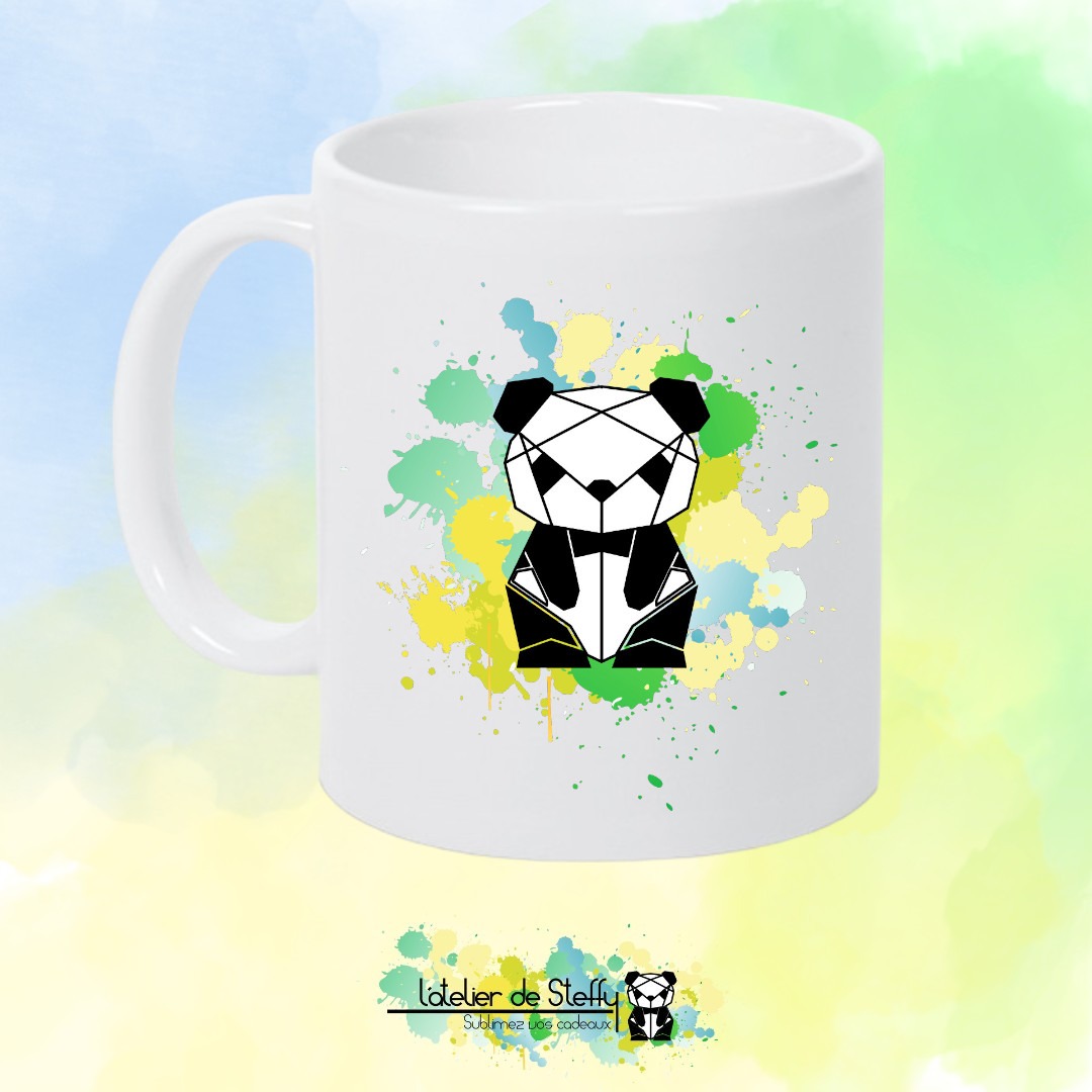 Mug blanc - Panda de l'atelier