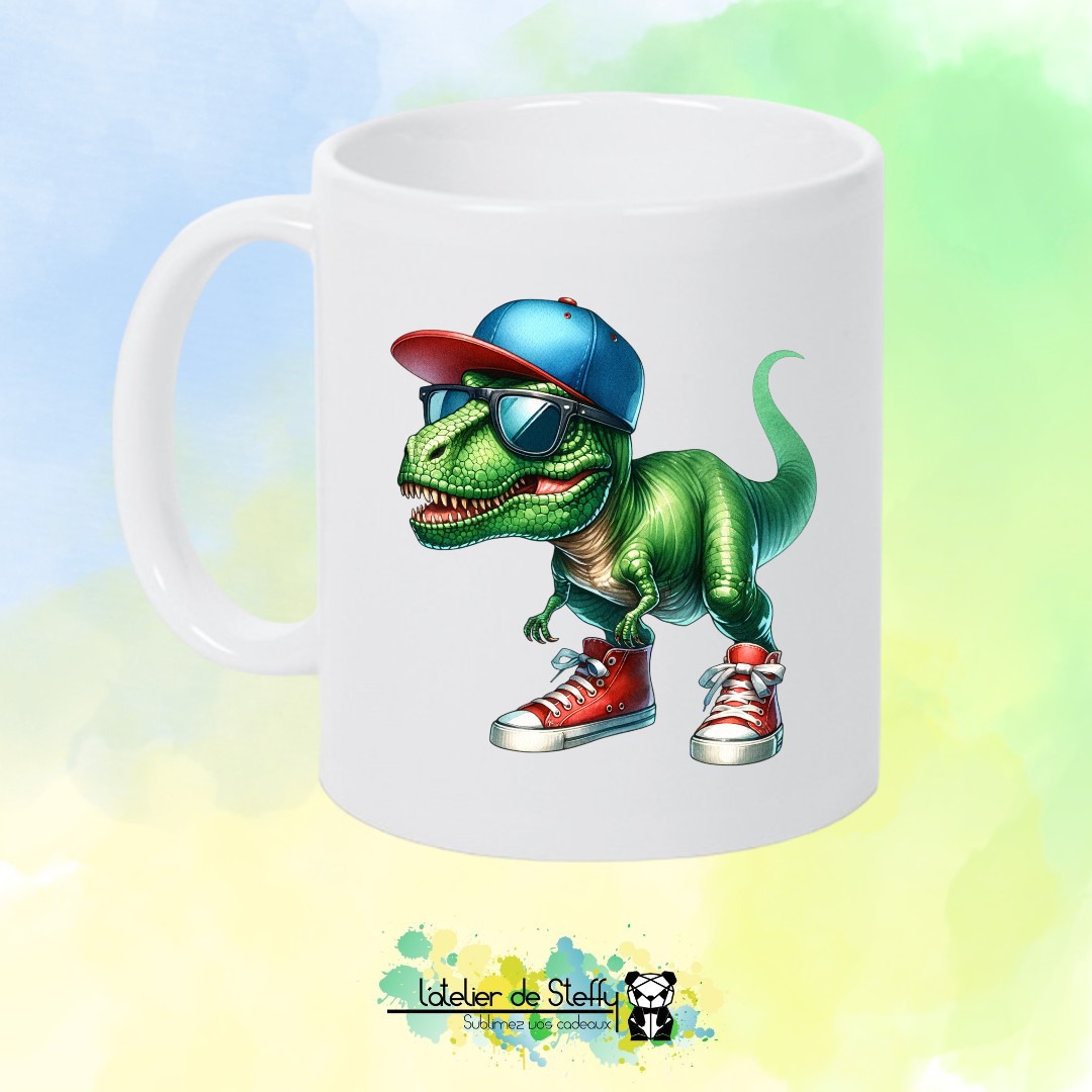 Mug blanc - T-rex cool