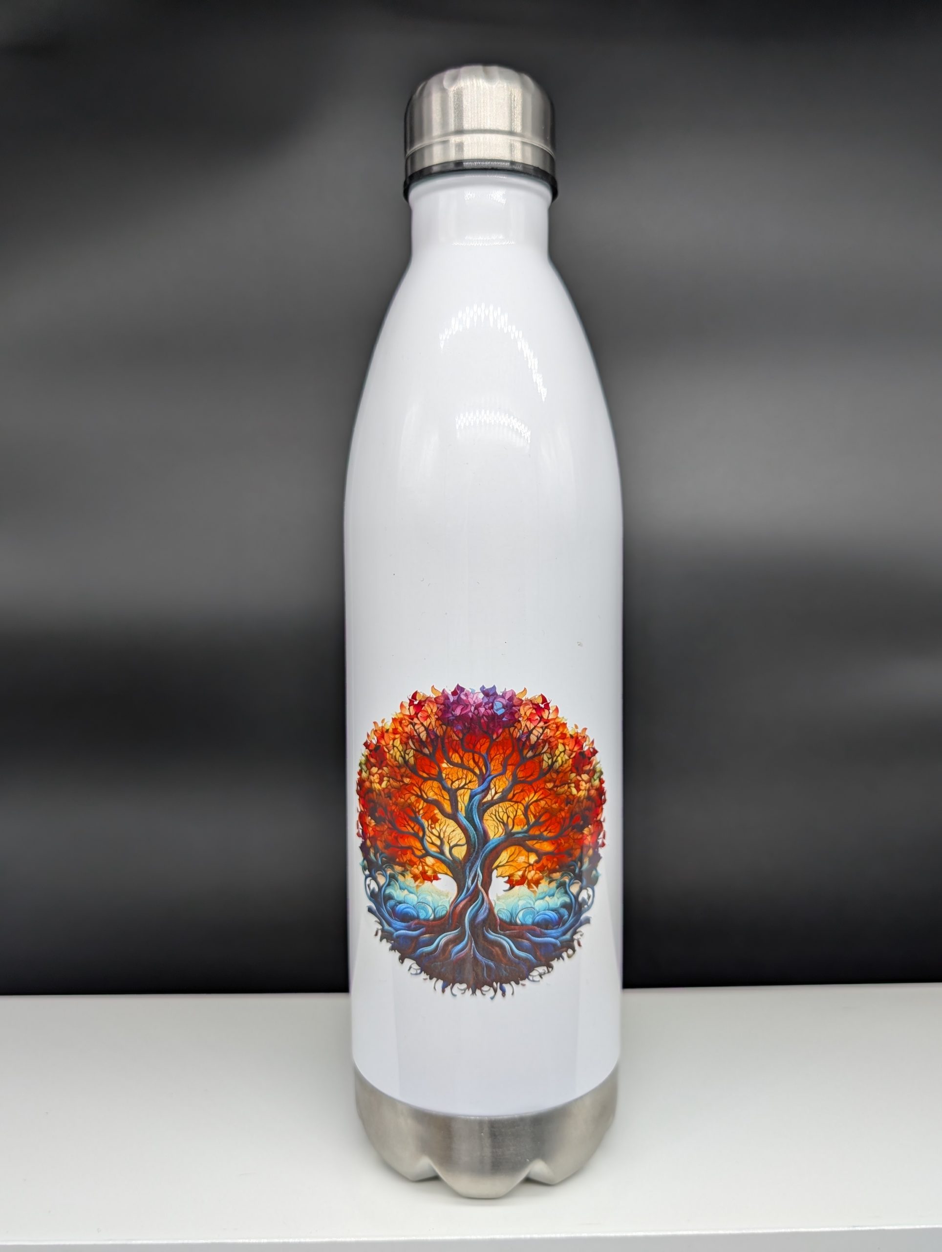 Bouteille isotherme 75cl - Arbre de vie multicolore