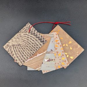 Lot de 5 étiquettes cadeau - Automne
