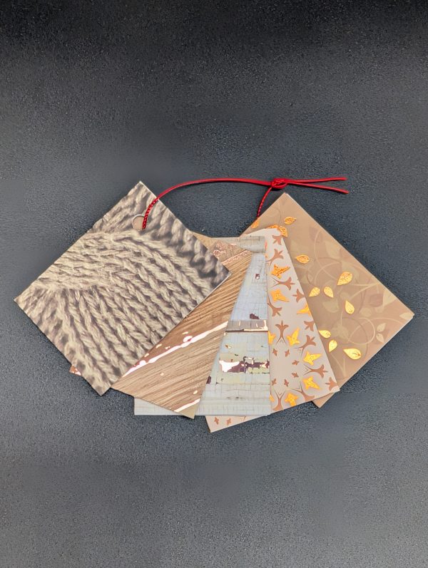 Lot de 5 étiquettes cadeau - Automne