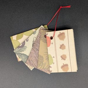 Lot de 5 étiquettes cadeau - Automne en forêt