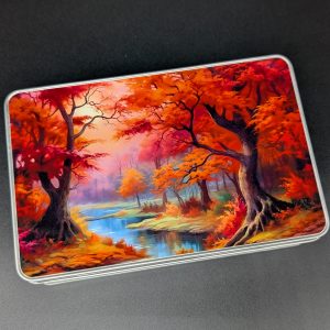 Boîte métal - Automne sous bois et rivière
