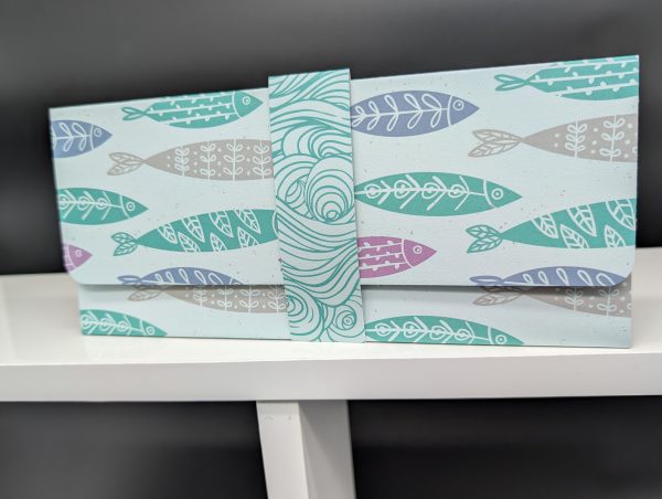 Pochette cadeau - Banc de poissons