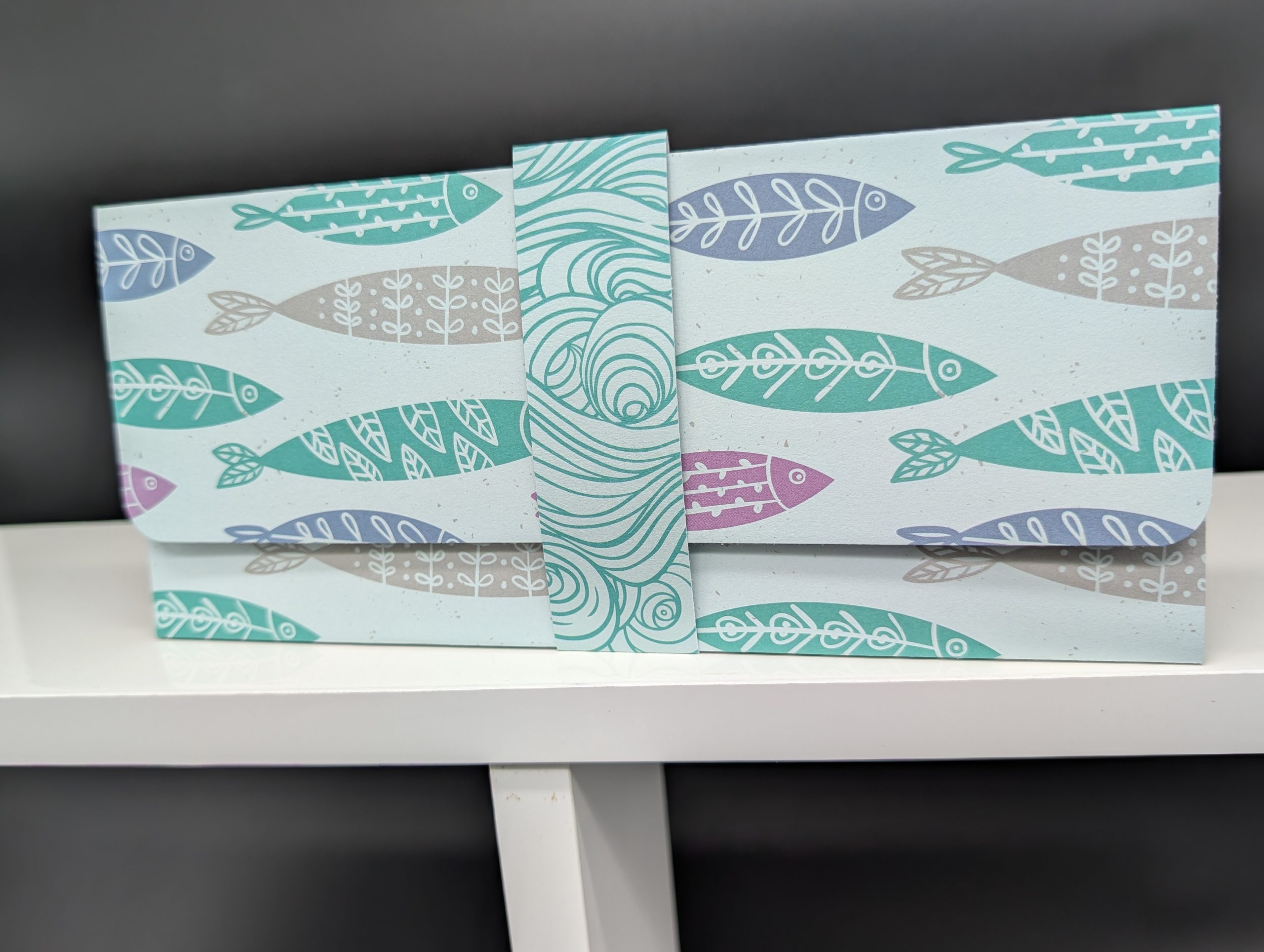 Pochette cadeau - Banc de poissons
