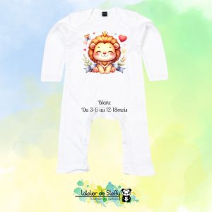 Barboteuse Pitchoune - Lionceau kawaii