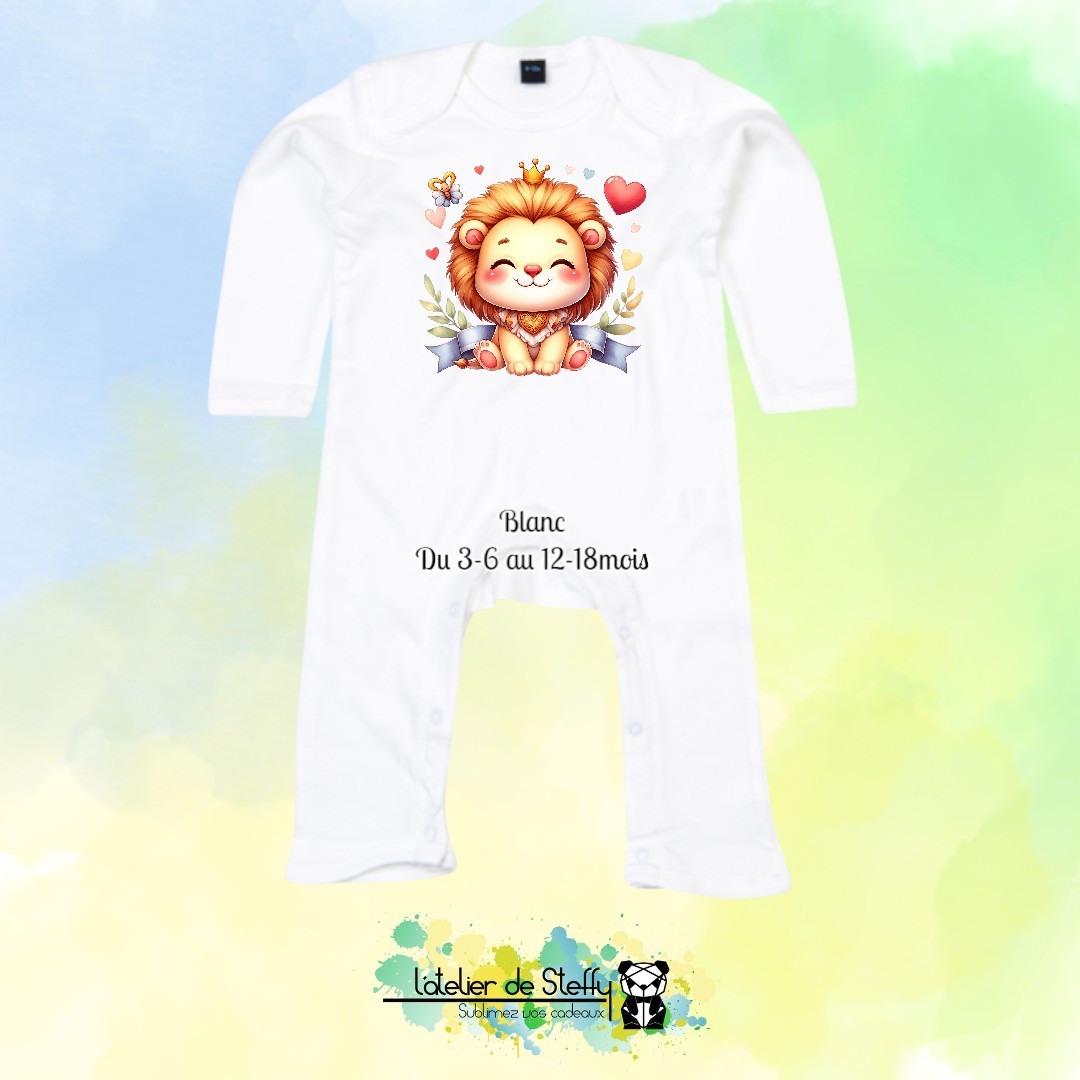 Barboteuse Pitchoune - Lionceau kawaii