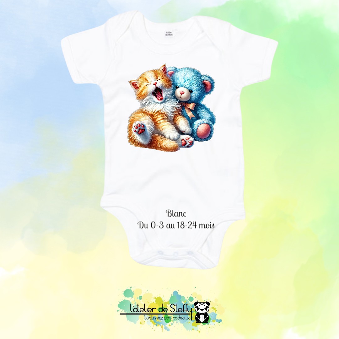 Body Pouyoute - Chaton et ourson