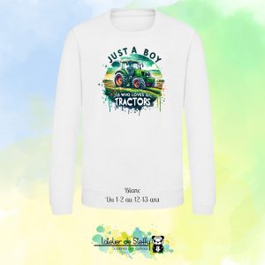Sweat col rond Lyzo - Fan de tracteurs